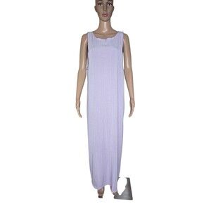 NWT Madewell Vaquita Womens Lavender Ribbed Knit Sleeveless Maxi Dress Sz XXL